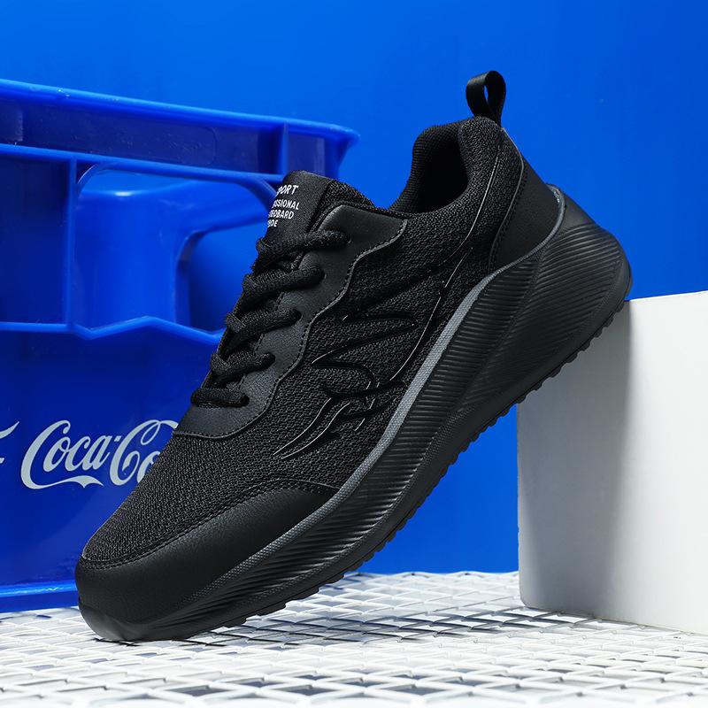 Men's shoes new large size breathable non-slip casual shoes versatile fashion sports mesh dad shoes running shoes