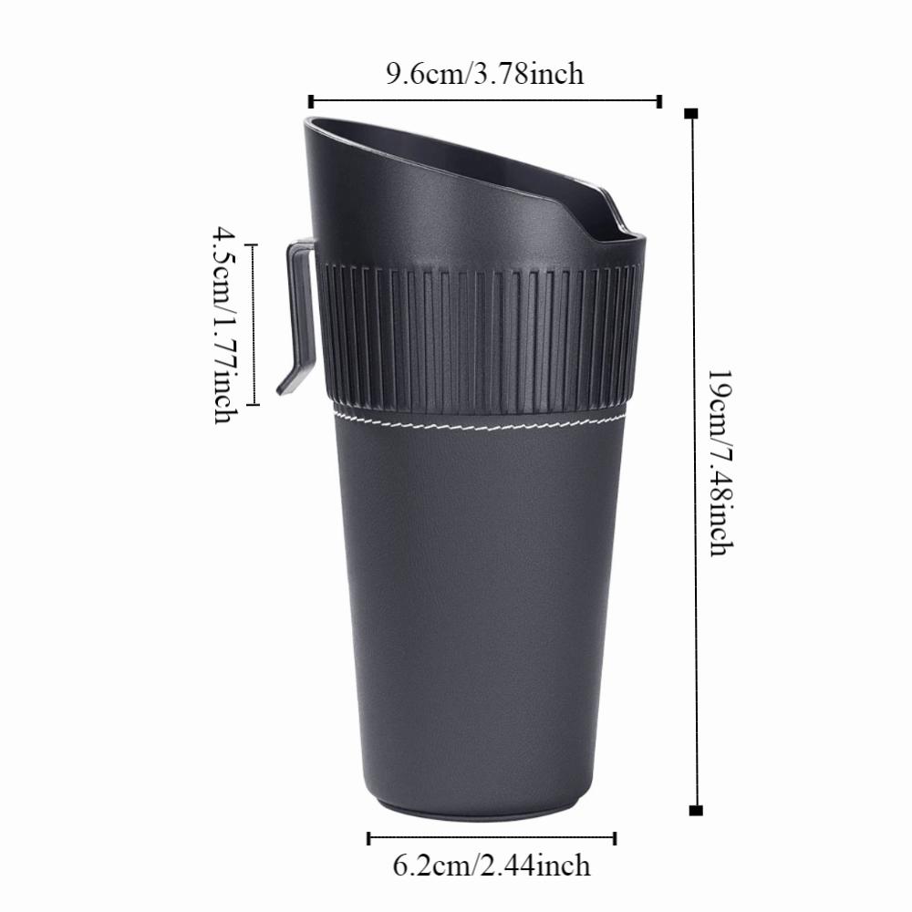 Multifunctional Cup Holder Washable Vehicle Dustbin Waste Bin Waterproof Car Trash Can  Auto Parts
