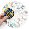 50 Waterproof Volleyball Graffiti Stickers for Phone Cases, Skateboards, and Luggage