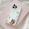 Anime Cute Rilakkumas Phone Case for IPhone 17 16 16e 15 14 13 12 11 Mini Pro Max X XR XSMax 7 8 Air Plus Transparent Back Cover