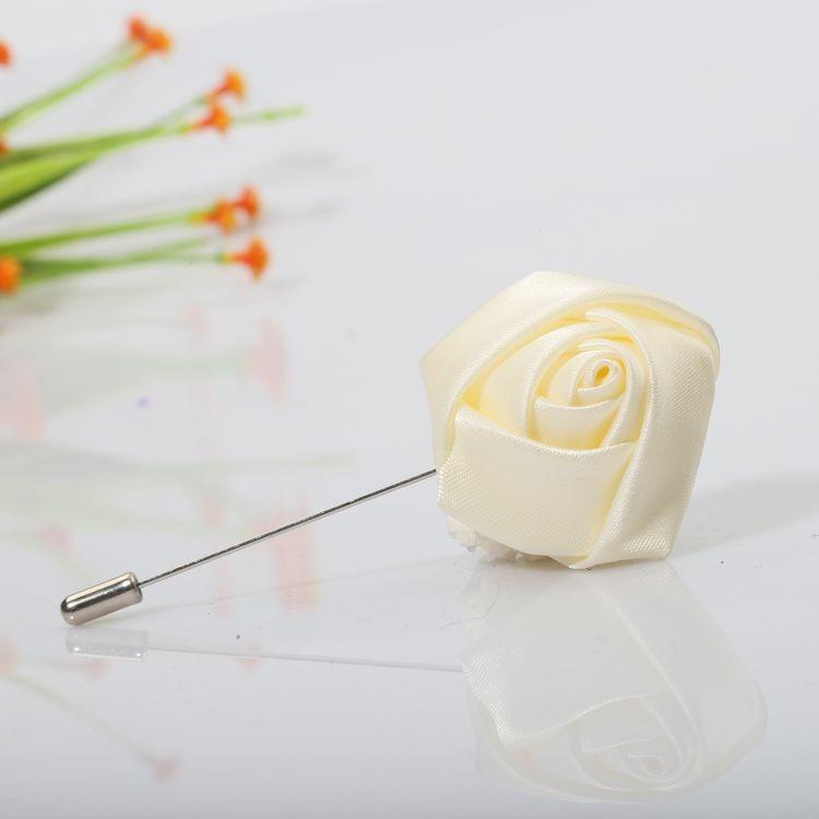 Herren Knopflochblumen für Hochzeit Bräutigam Anstecker Reversnadeln Band Rosen Blume Herrenanzug Knopfloch Anstecknadel Hochzeit Zubehör hochzeit