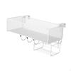 Bedside Hanging Wire Basket Flower Pots Rack Multifunctional Decorative Railing Shelf for