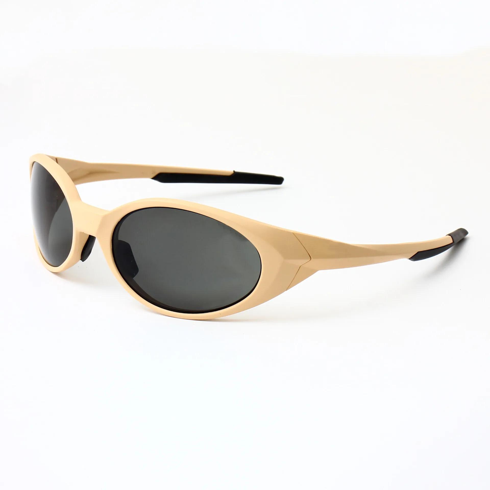 

Новые овальные солнцезащитные очки для спорта на открытом воздухе, модные солнцезащитные очки Y2K для мужчин, для вождения, для спорта, для пляжа, для езды на велосипеде, для защиты от ультрафиолета UV400