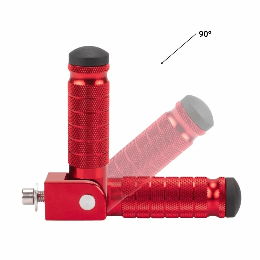 2pcs Aluminum Alloy Motorcycle Footrest CNC Machined Crash Bar Foot Pegs Crash Bar Mount