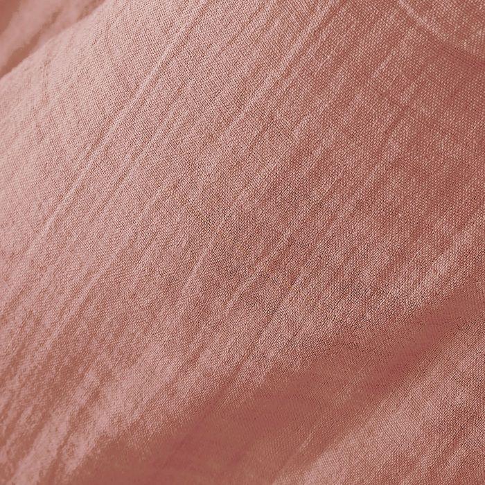Serviettes De Table - Gaze De Coton - Rose Peche - 40x40 Cm - Lot De 3