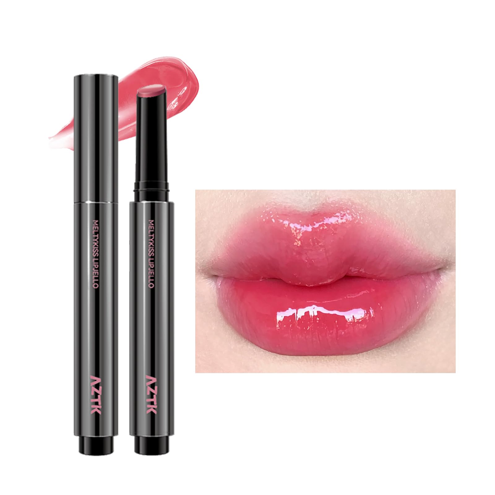 AZTK Lip Tint, Moisturizing Lip Gloss, Hydrating, Non-Sticky, Mirror Tint, Shiny, Highly Pigmented Lipstick, Water-Reflective Lip Tint, Adds Natural