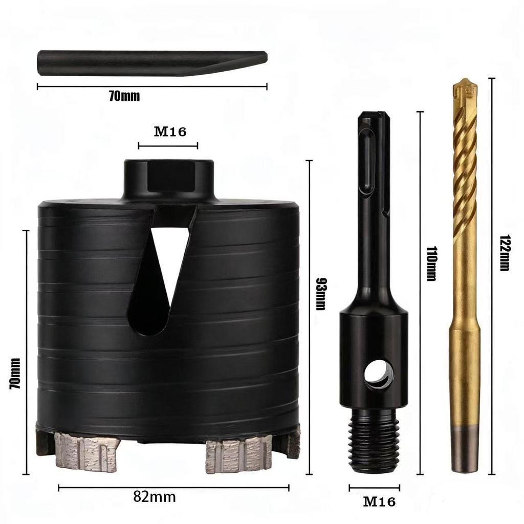 M16 Sintered Diamond Hole Opener Drill Bit for Dry Drilling