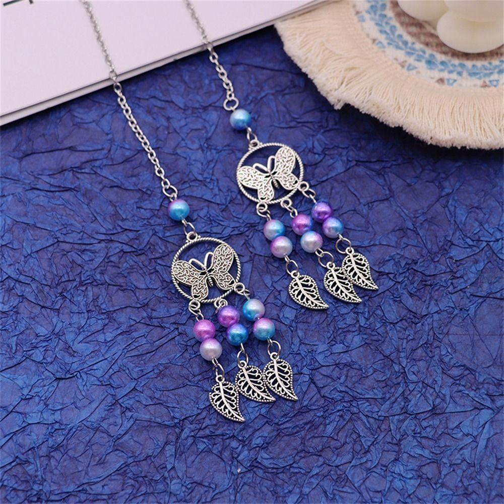 Beautiful Rearview Mirror Car Interior Pendant Car Accessories Beads Dreamcatcher Colorful Car Decoration
