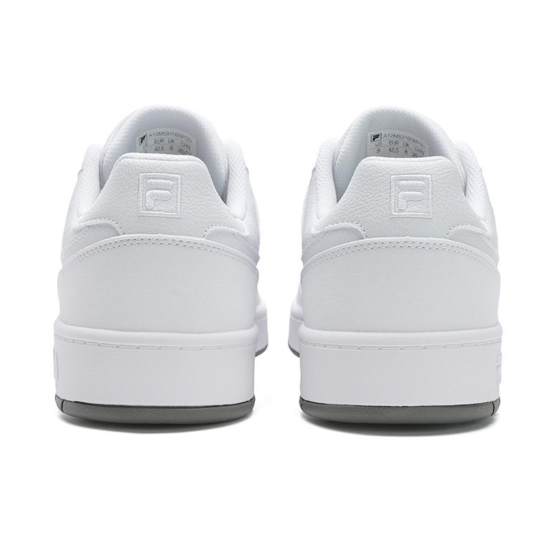 New FILA TARGA 1+Round Shield Shoes Breathable And Lightweight Low Top Tennis Shoes Men's Standard White A12M531005FCD