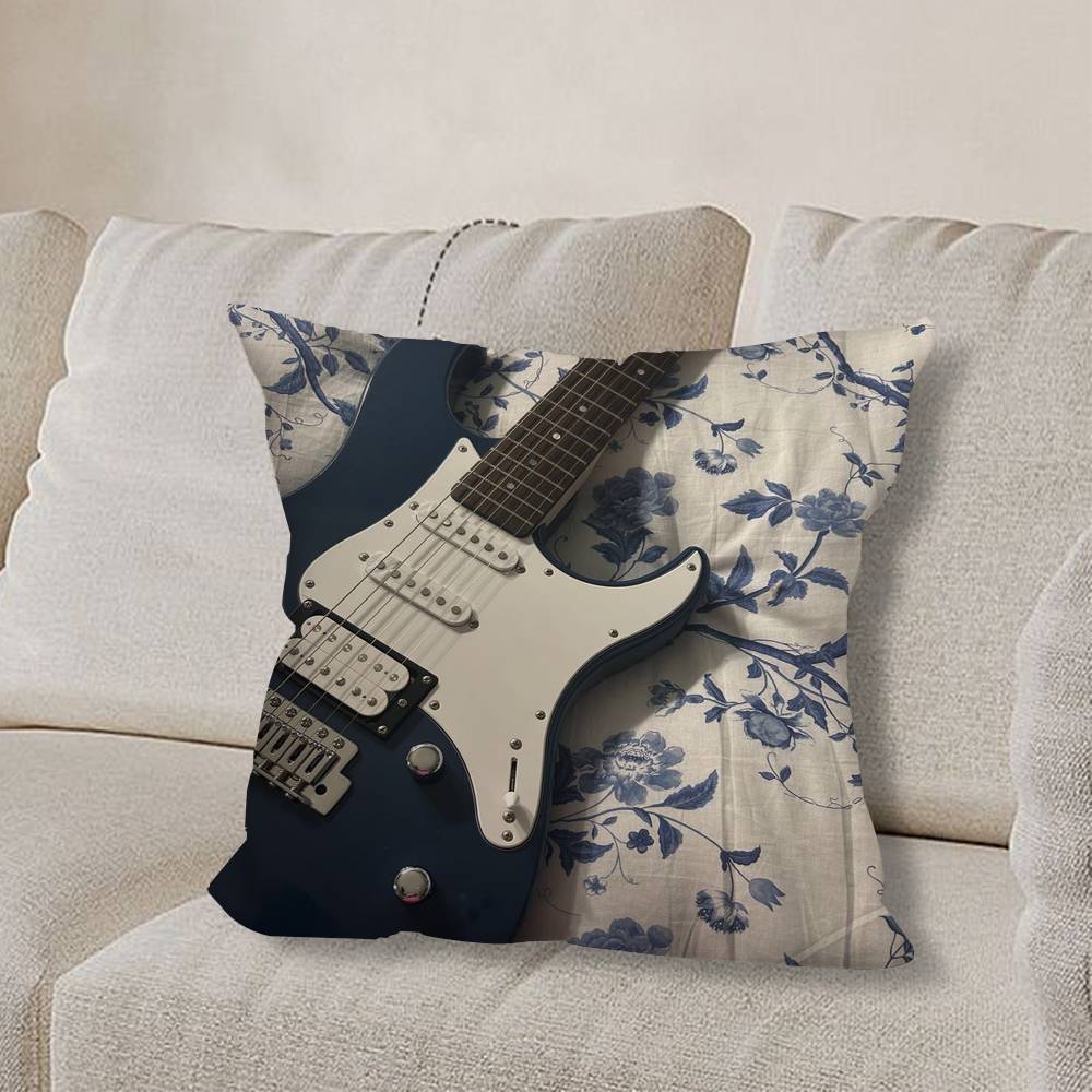 

Korean T-Trend G-GuitarS pillow cover living room sofa cushion cover bedroom room bed pillow cover home decoration 30cmx30cm