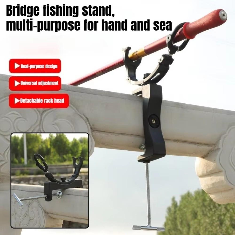 Adjustable Fishing Rod Bracket 360° Rotating Fishing Rod Stand Fishing Rod Holder Canoe Fishing