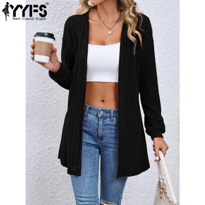 Women's Fashion Casual Solid Color Print Autumn Winter Long Sleeve Jackets & Coats