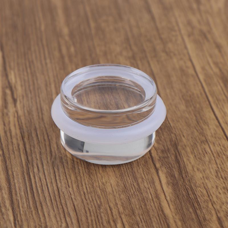 Acrylic Door Stopper Transparent Cylindrical Anti-Collision Buffer To Protect Walls And Furniture Self Adhesive Door Stopper