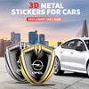 1/2Pcs Car Metal Shield Logo Car Side Window Body Badge Stickers for Astra H G Insignia Antara Ampera Mokka Zafira Corsa