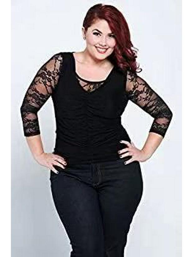 2021 Lace V-Neck See-Through Long Sleeve Crop Cardigan