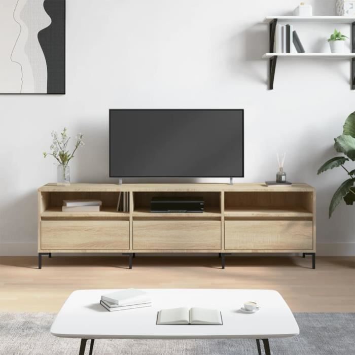 VidaXL TV Cabinet Sonoma Oak 150x30x44.5 Cm Engineered Wood 831287