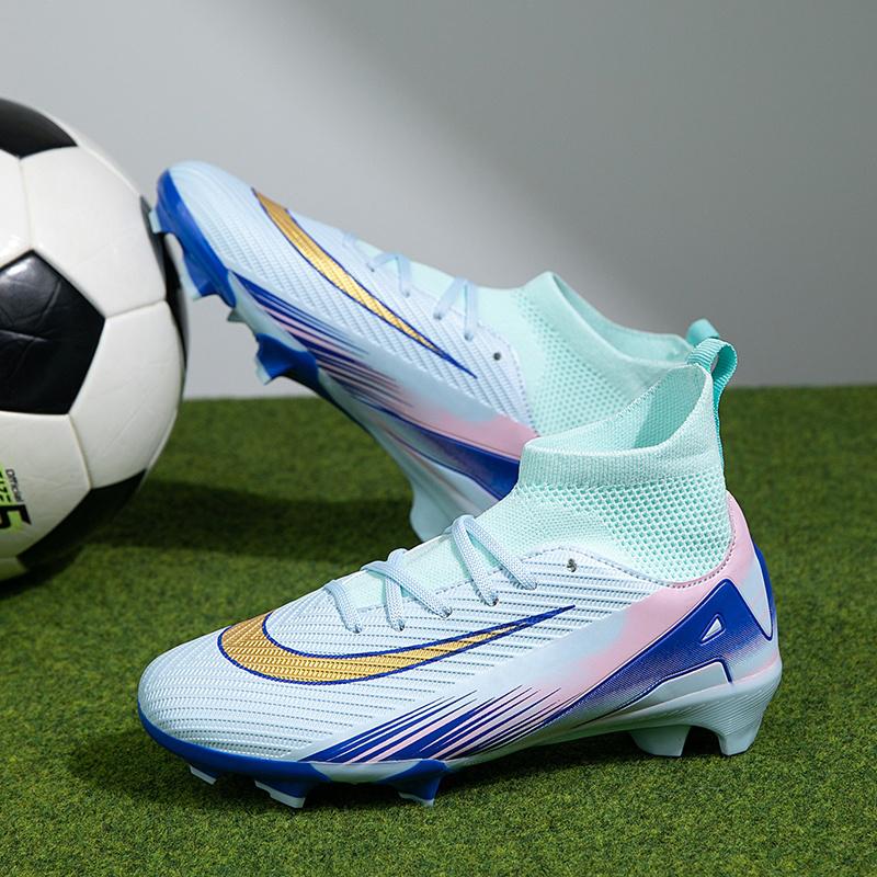 New Men Football Boots Unisex Outdoor Soccer Shoes Drop Shipping Breathable Ultralight Non-Slip Sports Shoes Training Sport