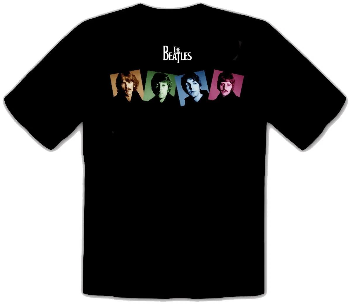 THE BEATLES Logo Rock Music Black Kids T-Shirt -257-SW-Kids- 4XL