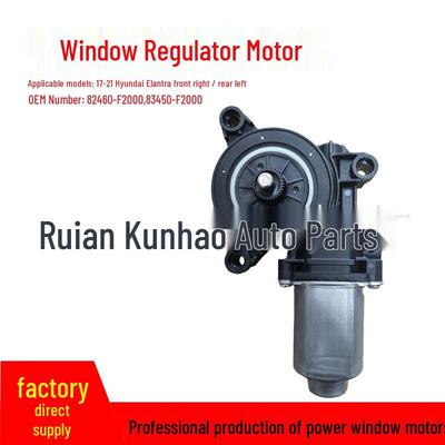 82460-F2000: Front Right/Rear Left Window Regulator Motor for 2017-2021 Elantra Lingdong.
