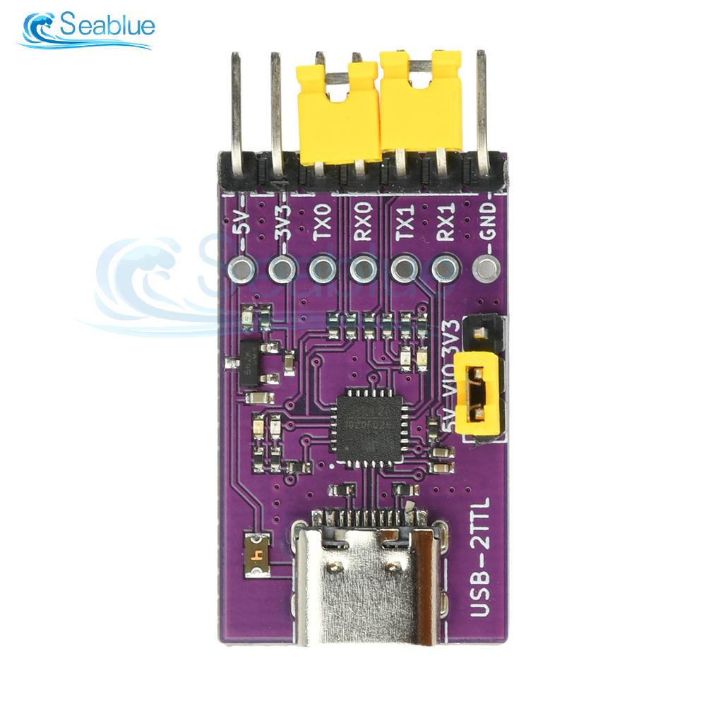 High Speed USB To TTL Serial Converter Module 1/2/4/8 Channel With Type-C Interface Support 3Mbps 6Mbps For Windows Linux macOS