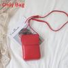 Womens Pu Vertical Clutch Bag With Front Flap And Simple Design For Casual Wear