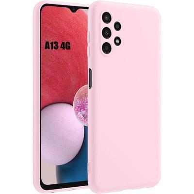 Case - BOOLING - for Samsung Galaxy A13 4G - Liquid Silicone - Shockproof - Slim - Light Pink