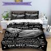 3PCs Grandma Love Design Cover Set, Breathable Fabric(1 Duvet Cover + 2 Pillowcases) (Without Quilt) yy250911194