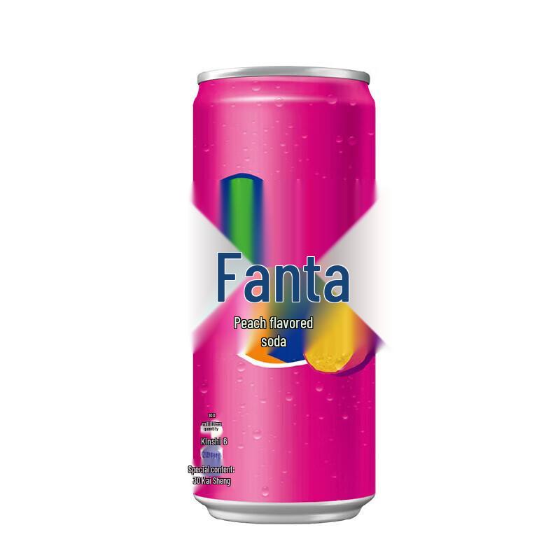 Coca-Cola Fanta Carbonated Beverage, Modern Cans (12 x 330ml)