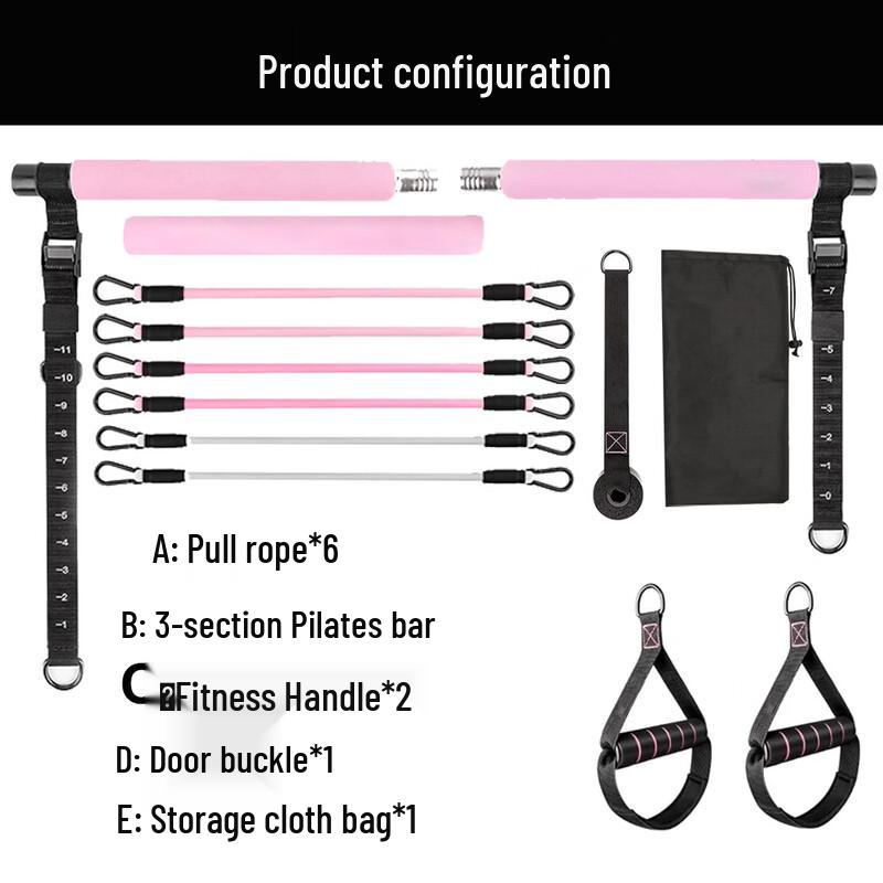 TLXT Pilates Bar Resistance Band Set