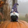 Halloween Themed Garden Decor Gnome Ornament Resin Spooky Faceless Figurine Unique Dwarf Figurine Elf Sculptures for Home Indoor Outdoor Party