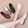 Mother Sandals Women's Summer Shoes Flat-bottomed Leather Shoes Non-slip Soft-soled Ladies Hole Shoes