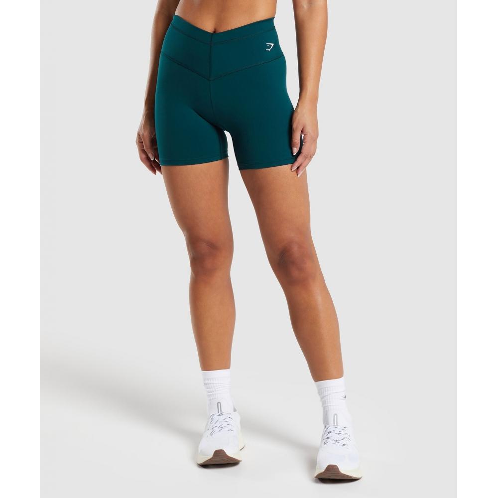 

Gymshark EVeryday Front V Waistband Shorts Strong Teal B8a6k Tbqq XS