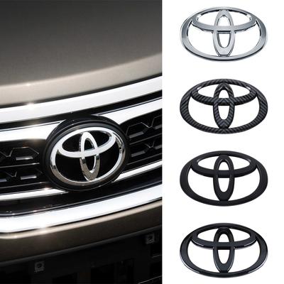 For Corolla Prius Yaris Rav4 Hilux Raize TRD GR Car Front Hood Grille Badge Cover Sticker Decor Accessories Auto Styling