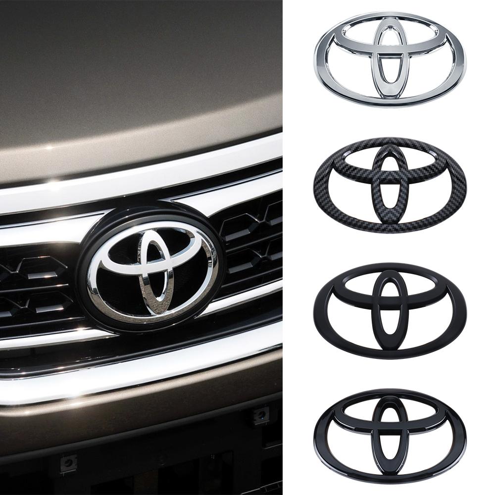 CKMY4 For Toyota Corolla Prius Yaris Rav4 Hilux Raize TRD GR Car Front Hood Grille Badge Cover Sticker Decor Accessories Auto Styling