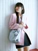 Muwm Puff-Up Big Bag (Silver/Blush Pink)