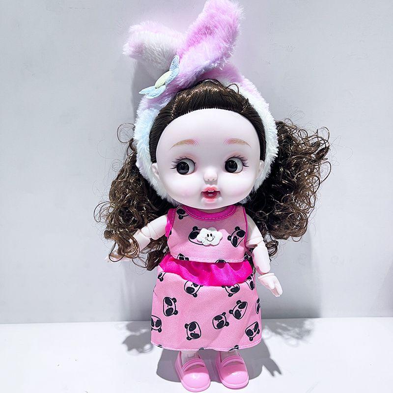 28cm Cute Doll with Cute Expression, Full Body Joints, Changeable Clothes, Girl Toy Gift