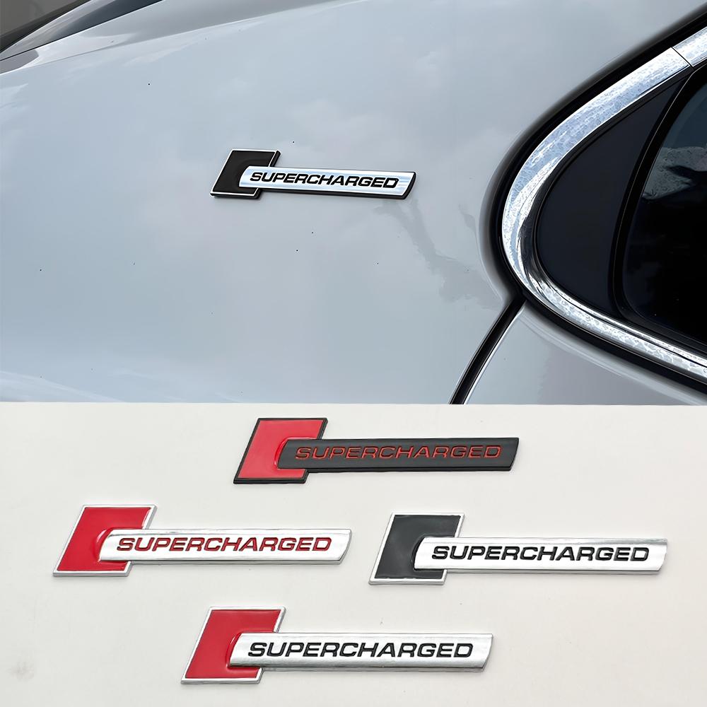 3D Metal Car Sticker Supercharged Logo Emblem Trunk Fender Badge for Audi A1 A2 A3 A4 A5 A6 A7 A8 Q2 Q3 Q4 Q5 Q7 Q8 TT S3 S4 S5
