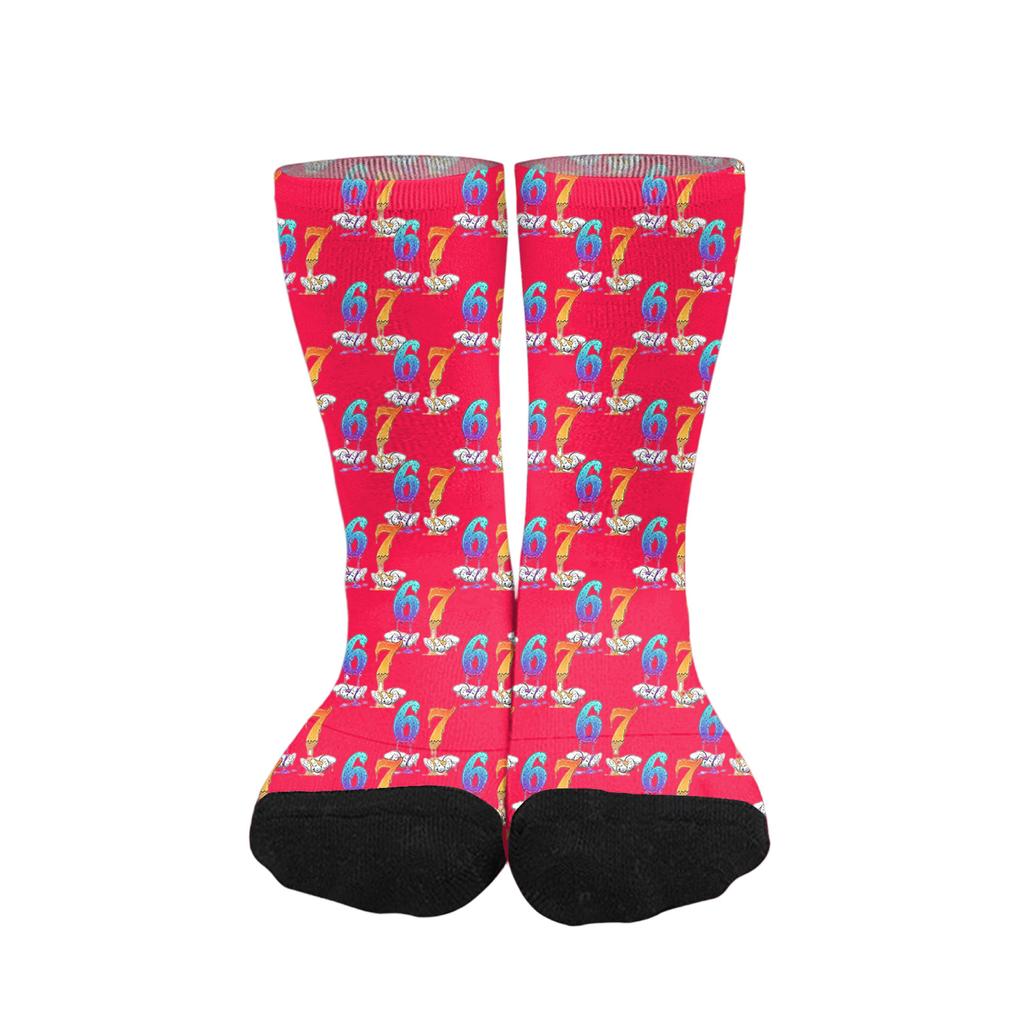 Cute And Playful Socks Mid-Calf Socks Long Socks Printed Socks