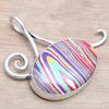 Blue Turquoise Gemstone Handmade Women's Unisex Silver Jewelry Pendant 1.25