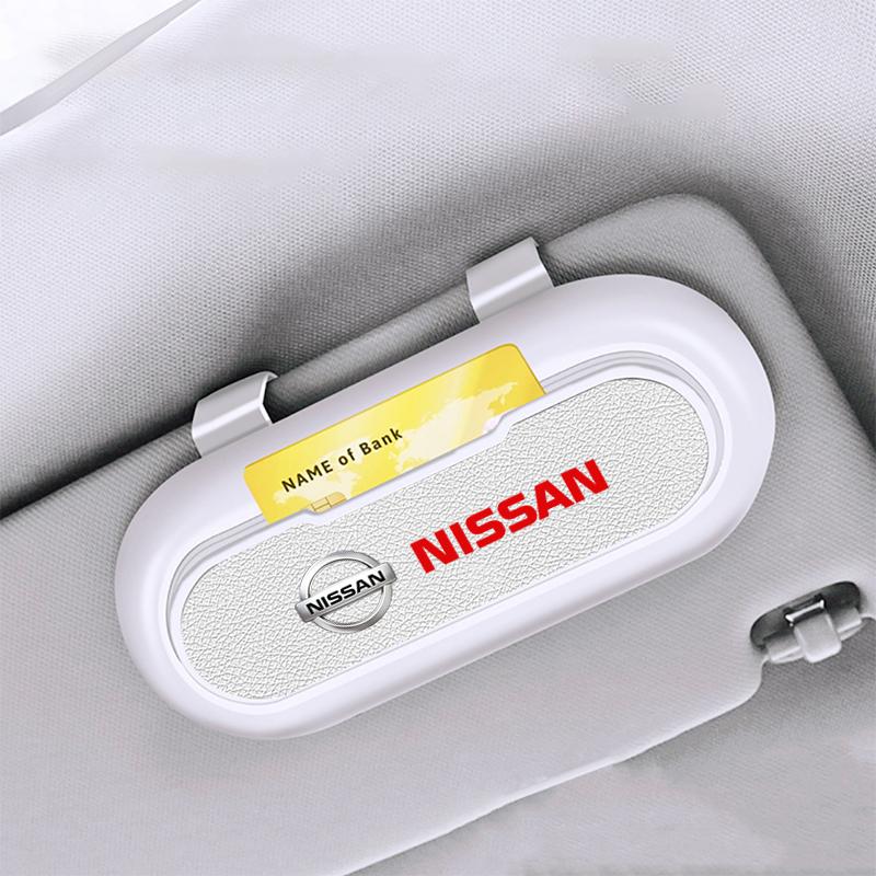 Auto Accessories for Nissan X-trail Qashqai Note Juke Sentra Patrol Navara Car Sunglasses Holder Glasses Case Cage Storage Box