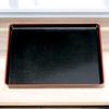 35cm Kasuri Square Tray In Black and Lacquerware Made In Japan J-kitchens (Tray) Red, (ABS Resin),