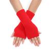Girls Lengthen Wrist Gloves Crochet Fingerless Gloves Half Finger Keep Warm Mittens Lengthen Mittens for Adult Winter