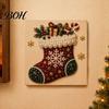 Christmas Faux Pearl Painting Kit DIY Art Kit, Beads Craft for Festive Wall Decor Making Adults, Beginners, Cute Santa Tree Elk Gem Bead Home