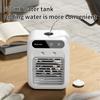 Portable Water Cooled Air Cooler Fan Mini Desk Air Conditioner USB Rechargeable Spray Humidifier Misting Fan With Ice Box