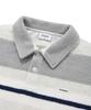 COVERNAT Striped Collar Knit Gray