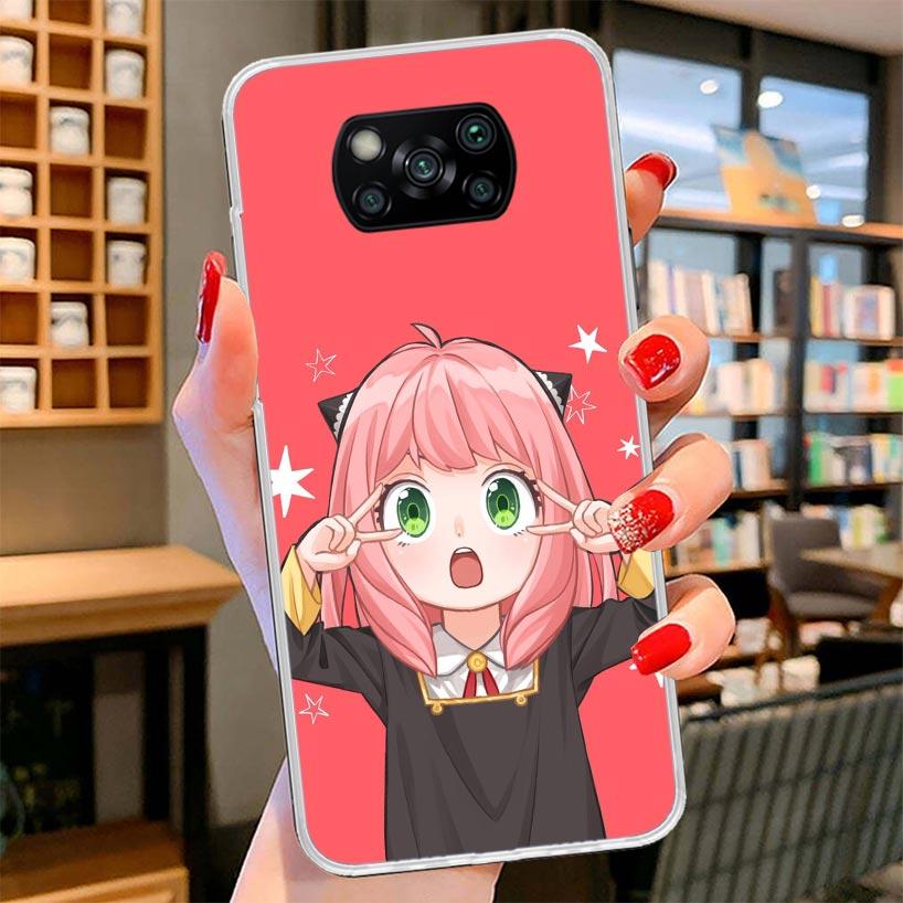 Spy Family Anya Cute Cover Phone Case For Xiaomi Poco F7 Ultra X7 X6 X5 Pro M7 Redmi 15C 15 13C 13 12C 12 10C 10 9A 9C 9T 9 Shel