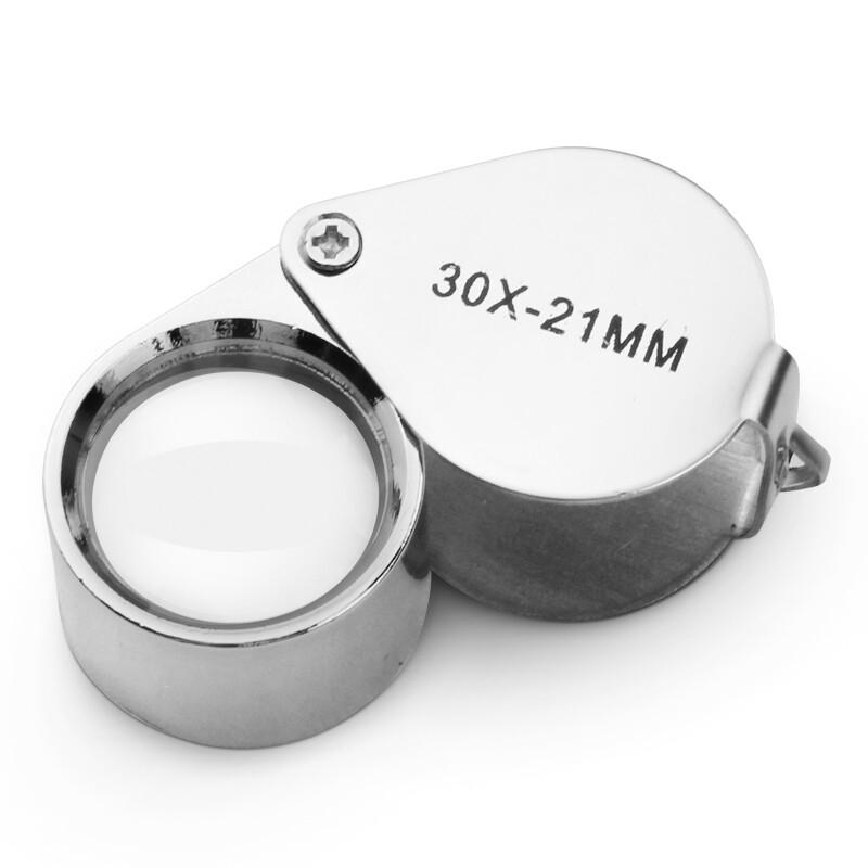 Paulone 30x Stainless Steel Folding Magnifier