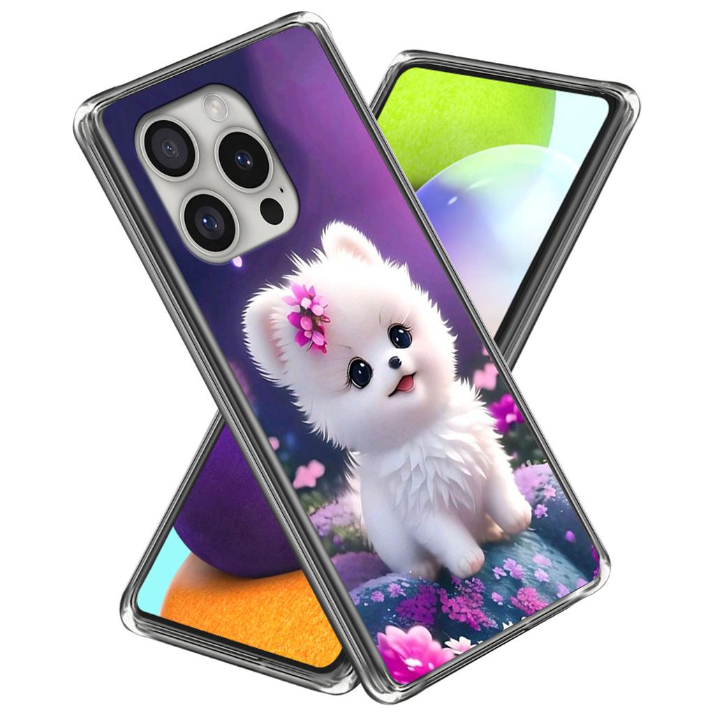 For iPhone 16 Pro Case Pattern Printed Shockproof TPU Phone Cover