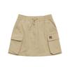 New MLB New York Yankees Basic Collection SS25 Cargo Short Skirts Women's Beige 3FSKB0153-50SAS