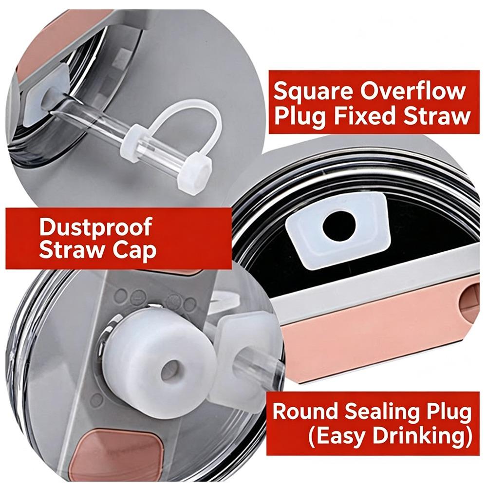 4pcs Silicone Spill Proof Stopper Set Leak Prevention Leak Stopper Plug For Stanley Cup
